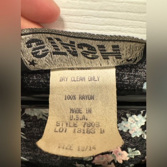 Stash floral short sleeve button down dress from the‎ 90’s size 13/14 - Picture 7 of 10